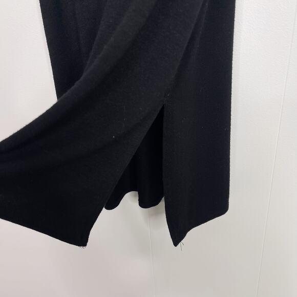 Aritzia Wilfred Free Side Slit Tank Top Black XSmall XS Crew Neck Sleeveless - Picture 5 of 7
